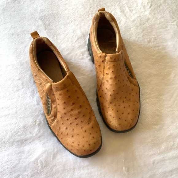 ?ROPER Mens Faux Ostrich Print Leather Slip On Casual Shoes main image 9